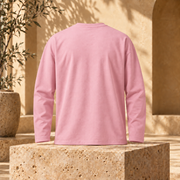 Polera Manga Larga 180 g Rosado espalda