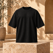 Polera Oversize 260 g Negro delantero