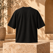 Polera Oversize 260 g Negro espalda