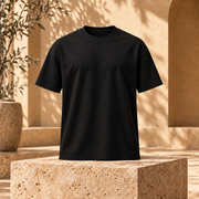 Polera Regular Fit 180 g Negro delantero